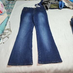 ZANA DI EUC WOMEN'S SIZE 11 SPARKLE STRETCH DENIM PANTS JEANS